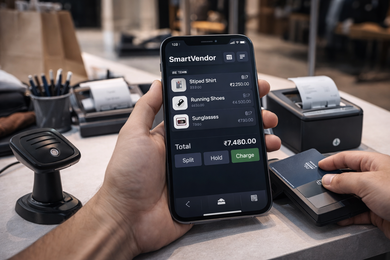 SmartVendor POS dashboard preview